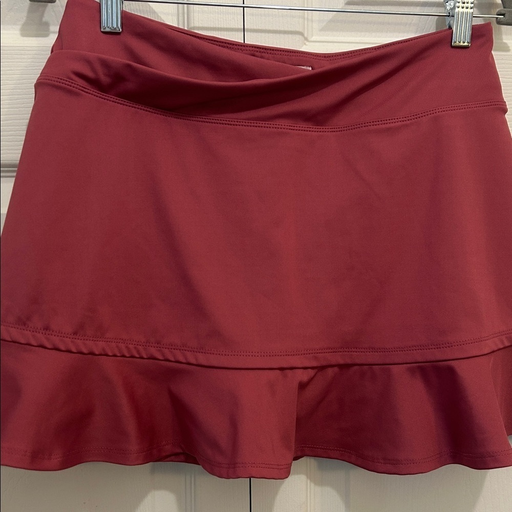 Sincerely Jules Red Mini Skirt Gulf and Tennis Women Size Medium. - Picture 5 of 8